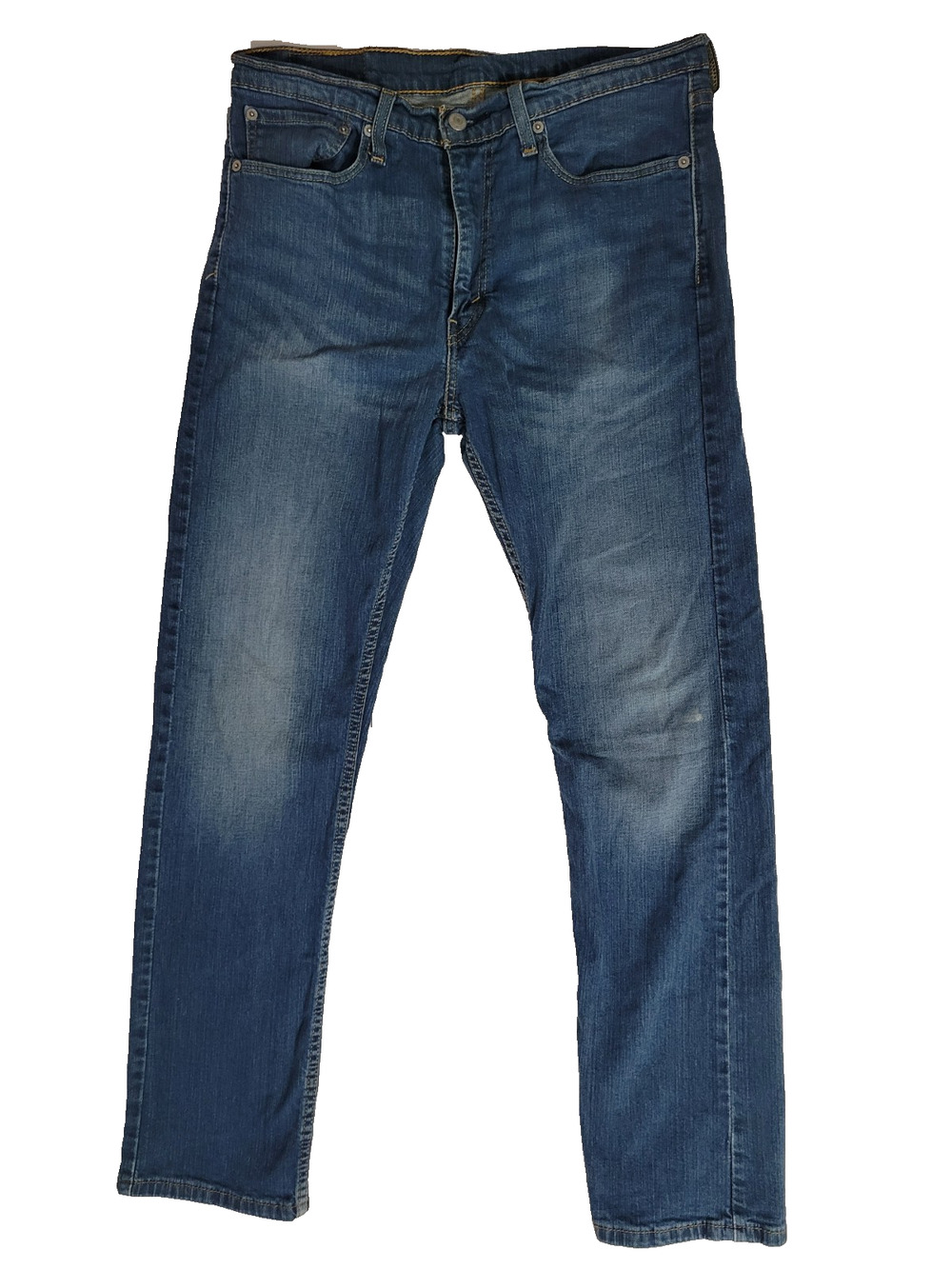 Levi's 513 Men's 34x32 Slim Straight Jeans Medium Wash Blue Denim 30295-0143